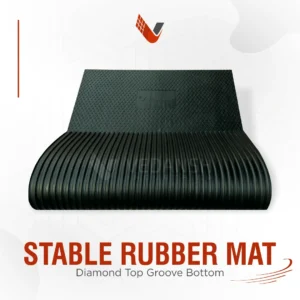 Diamond Top Groove Bottom Cow Mat