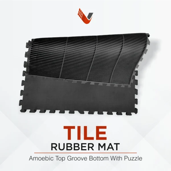 Tile Mat Amoebic Top Groove Bottom With Puzzle