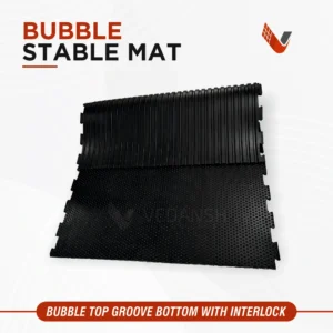 Bubble Top Groove Bottom Interlock Stable Mat