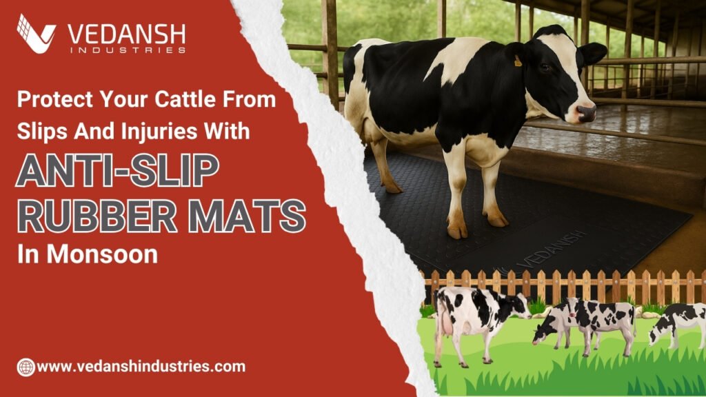 Protect Your Cattle from Slips and Injuries with Anti-Slip Rubber Mats in Monsoon