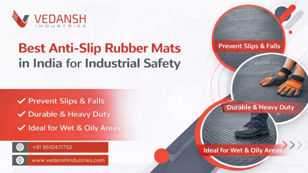 Best Anti-Slip Rubber Mats in India for Industrial Safety
