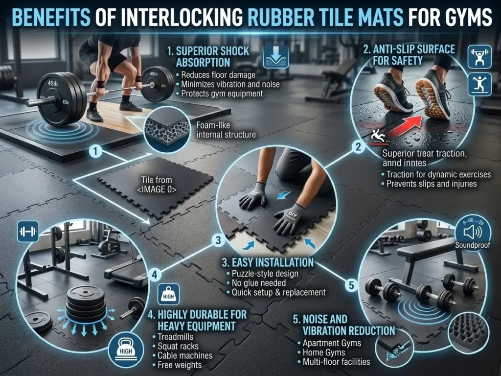 interlocking rubber tile mats