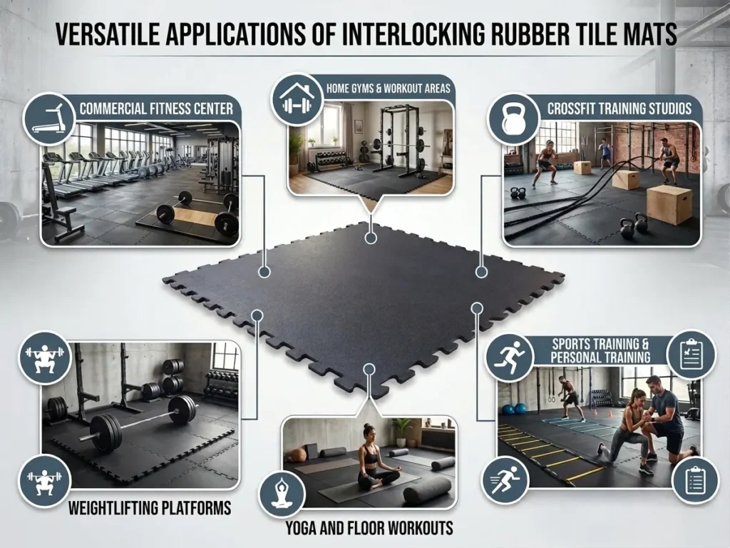 interlocking rubber tile mats