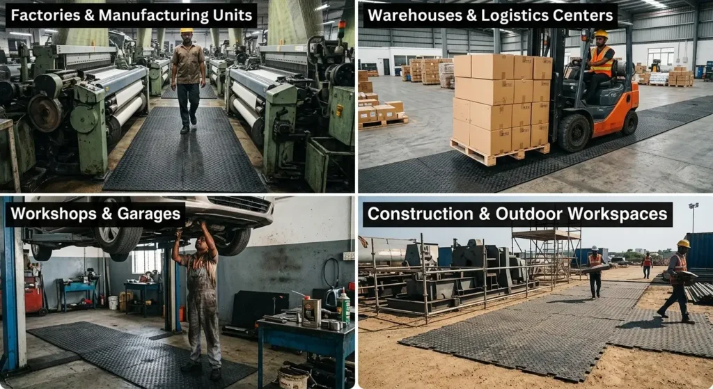 Diamond Pattern Rubber Mats