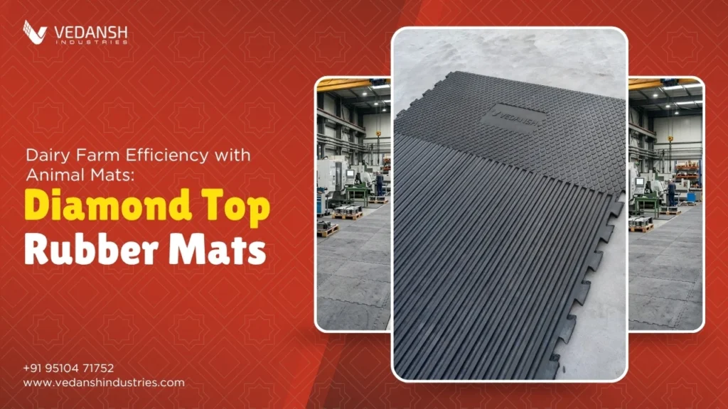 Dairy Farm Efficiency with Animal Mats: Diamond Top Rubber Mats