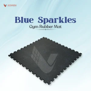 blue sparkle gym rubber mats