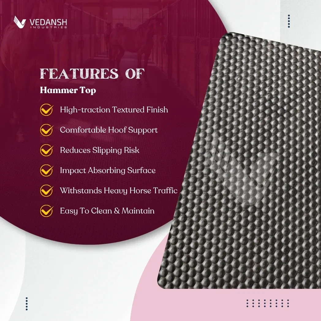 horse rubber mat