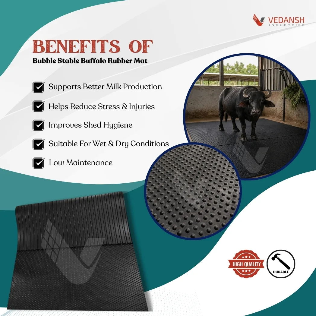 bubble stable buffalo rubber mats