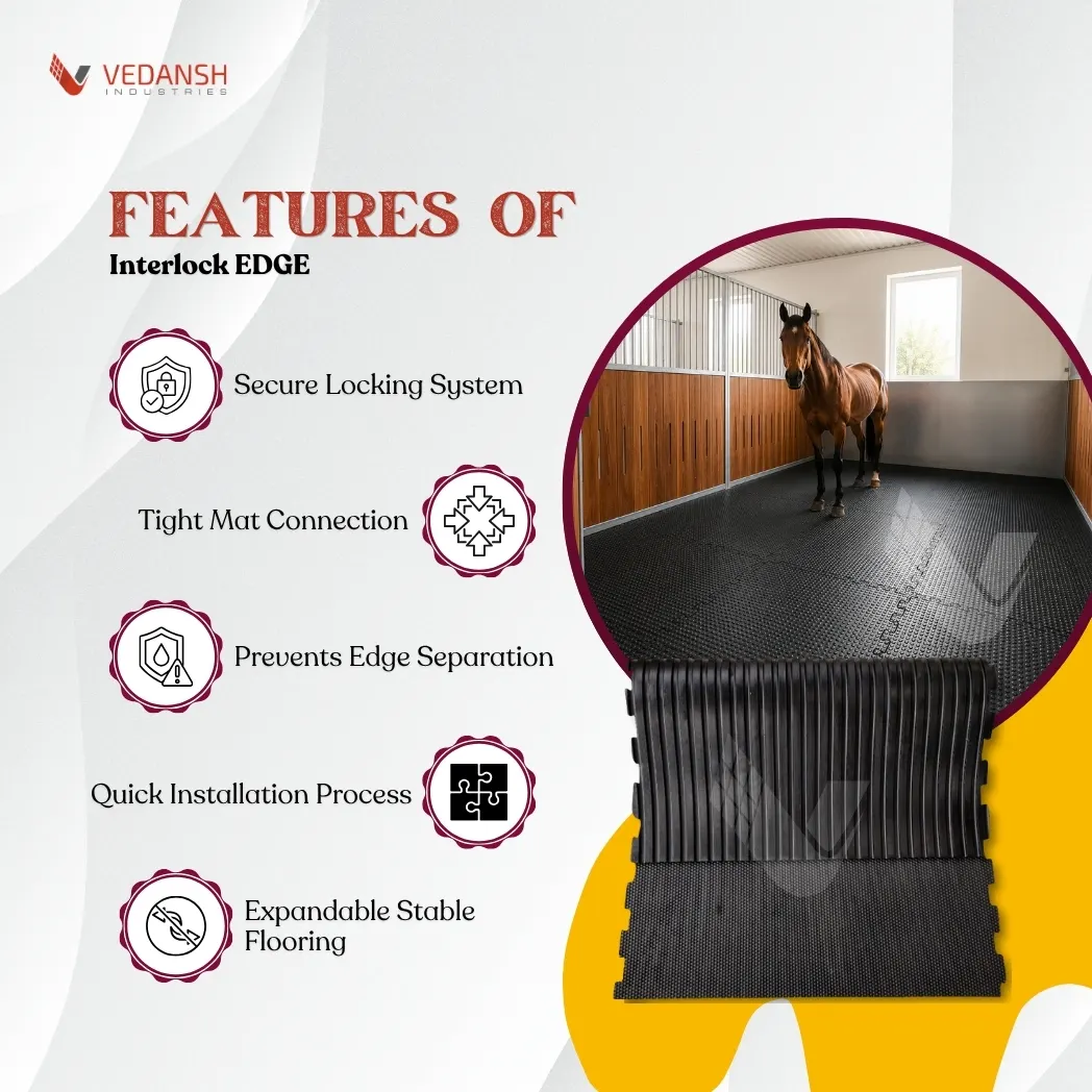 horse rubber mat