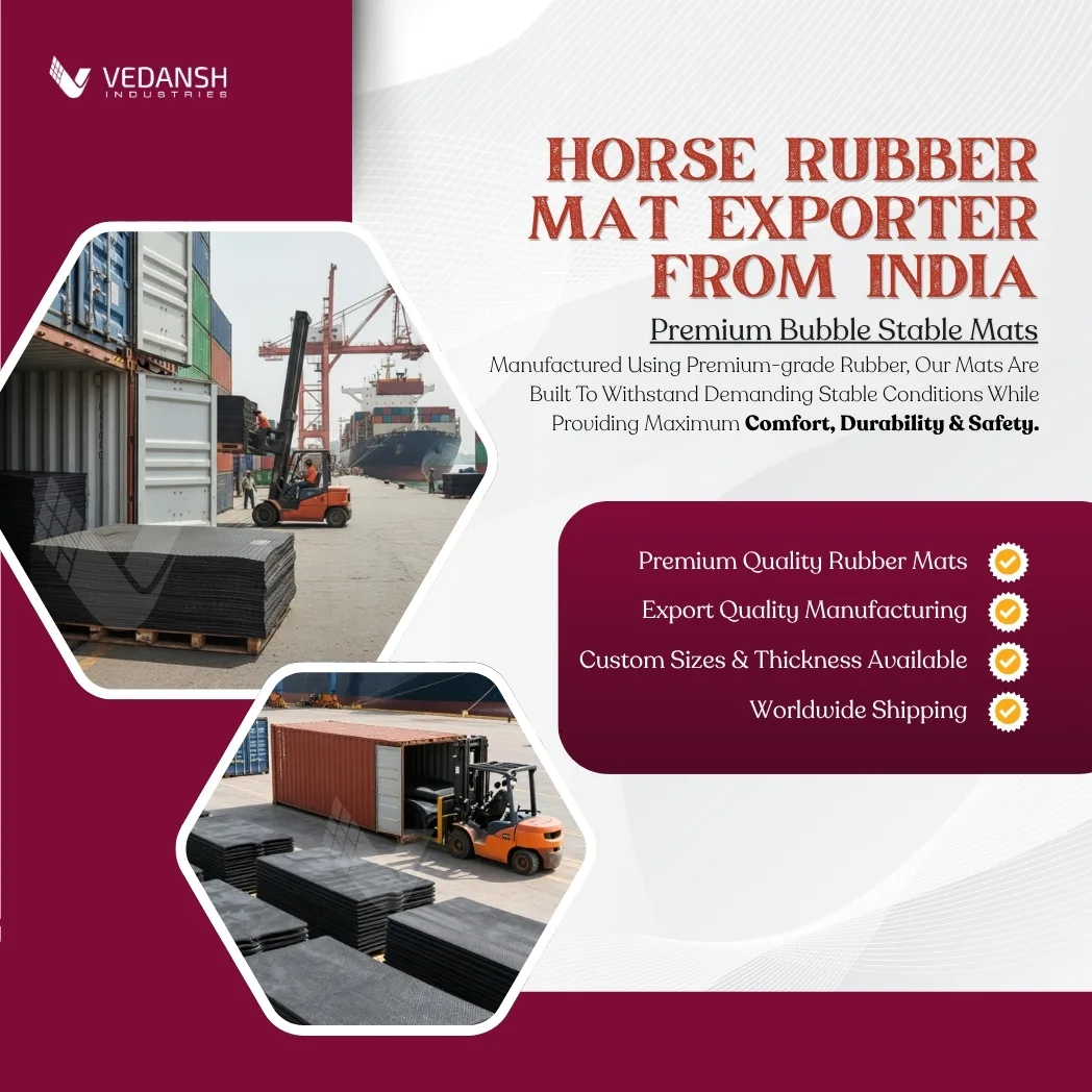 bubble stable horse rubber mat