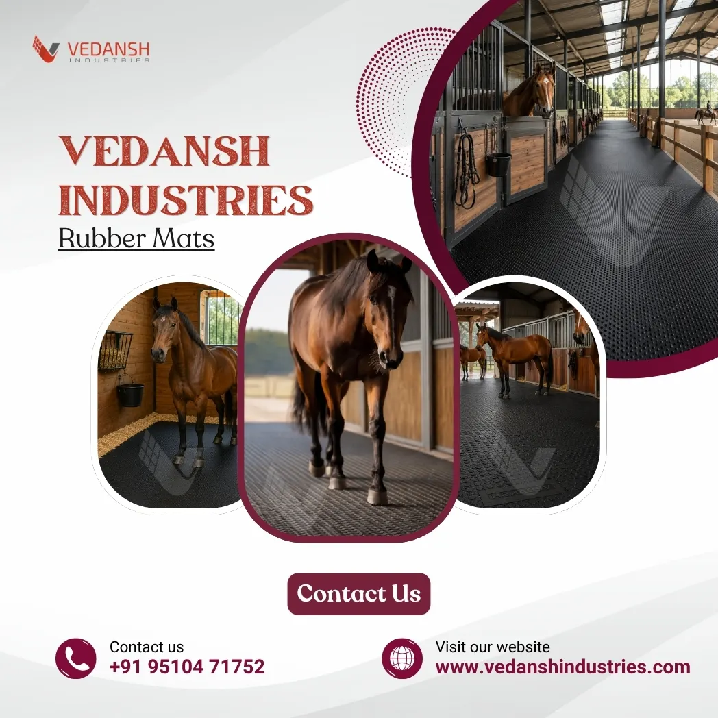 bubble stable horse rubber mat